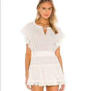 Never worn MISA Sariska Dress in Ivory